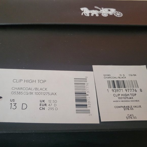 NWT Coach Clip High Top 13D - Picture 2 of 7
